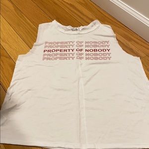 No sleeves workout top